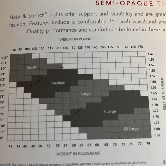 Capezio Hold and Stretch tights NWT - Picture 5 of 6